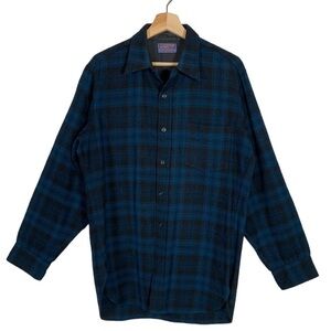 Vintage Pendleton Wool Flannel Shirt Size Medium